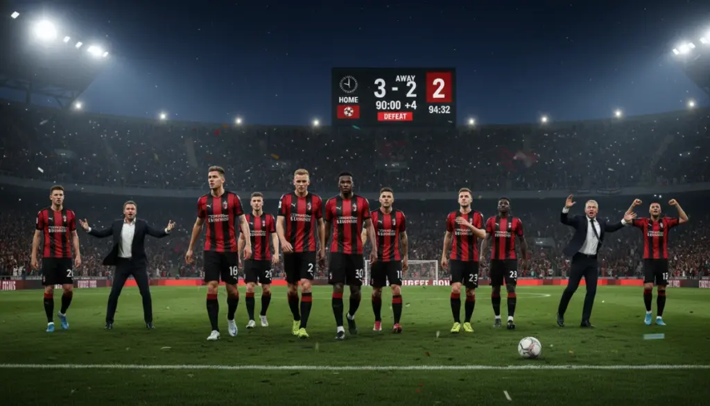 Rossoneri’nin Kriz Günleri: Şampiyonlar Ligi Pozisyonu Zonda Kaldı