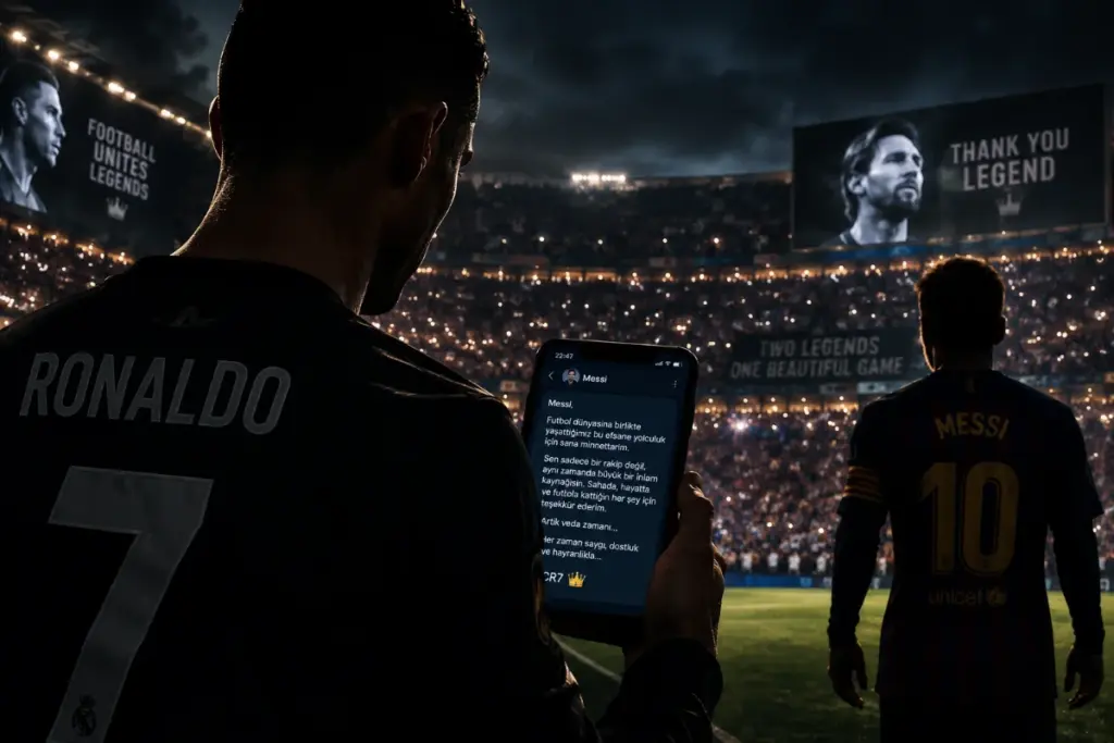 Futbolun Zirvesinde Duygusal Kırılma: Messi’nin Vedası ve Ronaldo’nun Saygı Duruşu